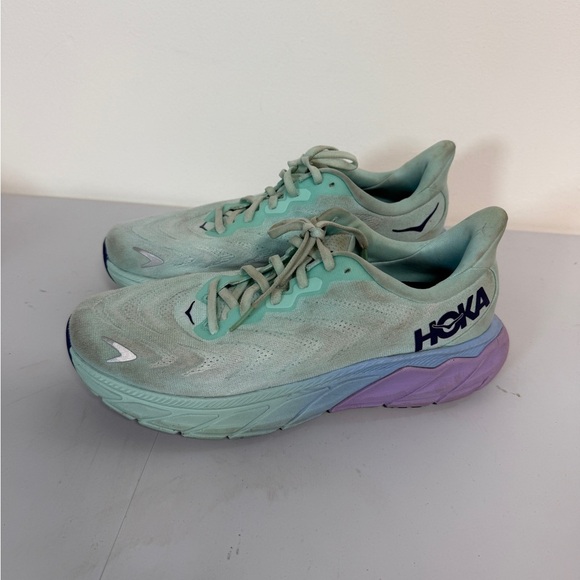 Size 11 - Hoka One One Arahi 6 Sunlit Ocean Lilac Mist - Picture 1 of 8